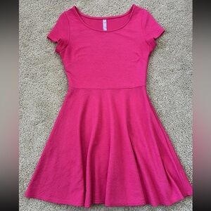 Alya Francesca’s Women’s Medium Casual A Line Dress Stretch Pink Barbiecore